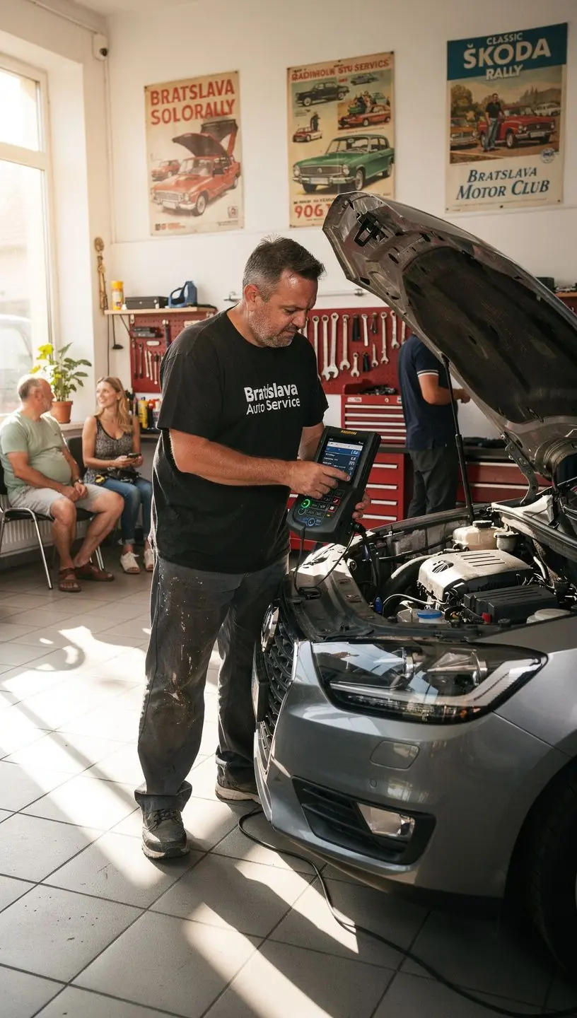 Detailný pohľad na meracie prístroje kontrolujúce tesnosť klimatizácie pred letnou sezónou